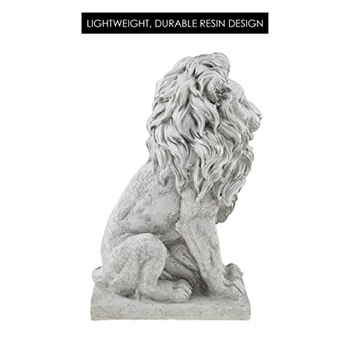 Clever Garden Lion Resin Garden Statue | Outdoor Indoor Figurine Gift Decoration For Home Décor thumb #2