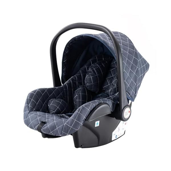 BEBBY Kombikinderwagen 3 in 1 Reisesysteme Standardkinderwagen Kinderwagen Buggy Neugeborener Tragbarer Reisewagen Faltbarer Aluminium Kinderwagen High Landscape Kinderwagen (Blue-6)