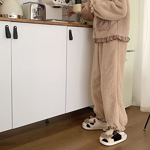 Women's Cozy Plush Cartoon Cow Slippers - Cute Animal Indoor Outdoor Home Fuzzy Warm Footwear4