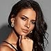 11 Pairs Trendy Gold Knot Earrings for Women Chunky Statement Long Link Drop Dangle Earrings Fashion Lightweight Hypoallergenic Jewelry Set (Gold)