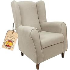 HOME DESIGN & CONFORT® Sillón Orejero con Tela Ant...