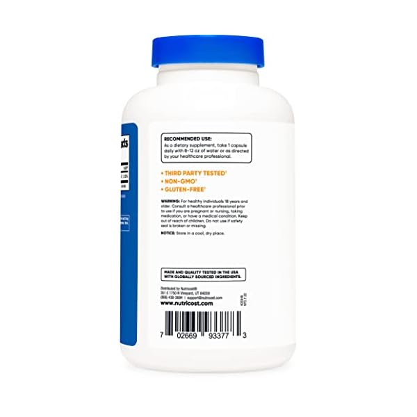 Nutricost Niacinamide (Vitamin B3) 500mg, 240 Capsules NonGMO