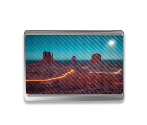 Image of MightySkins Carbon Fiber Skin Compatible with Microsoft Surface Laptop Studio 2 (2023) Full Wrap Kit - Monument Valley | Protective, Durable Textured Carbon Fiber Finish | Made in The USA