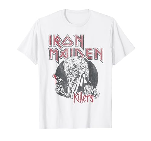Iron Maiden - Vintage Beast Circle White Maglietta