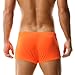 TADUANO Men's Underwear Boxer Trunks Short Low Rise Cut Fashion Sports Style Booty Thin Stretchy Orange