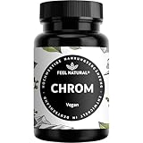 Chrom aus Chromium Picolinate – 365 Stück Jahresvorrat - hochdosierte 200 mcg Chrom Tabletten – vegan – in Deutschland entwickelt & laborgeprüft