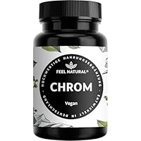 Chrom aus Chromium Picolinate – 365 Stück Jahresvorrat - hochdosierte 200 mcg Chrom Tabletten – vegan – in Deutschland entwickelt & laborgeprüft