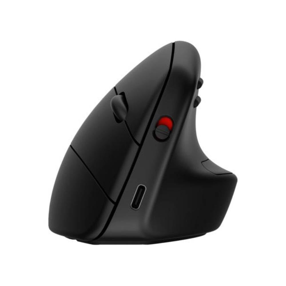 HP 920 Mouse Wireless Ergonomico, Dongle USB a 2,4 GHz, Bluetooth 5.3, Durata Batteria fino a 4 Mesi, Sensore Multisuperficie fino a 4000 dpi, 5 Pulsanti Personalizzabili, Led di Canale, Nero