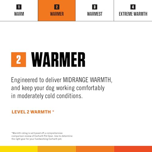 Carhartt Quick Duck Jac Hundeweste, wasserabweisend, Segeltuch, Braun, Größe L