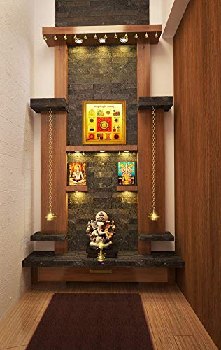 Image of ADA Handicraft Energized Sampoorna Kuber Yantram Photo Frames for Wall and Pooja /Poster for Pooja /Religious Framed Painting for Worship (27 * 27) cm