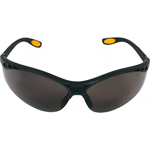 41OjJFUo+aL. SL500 DEWALT DPG59-215C Reinforcer Rx-Bifocal 1.5 Smoke Lens High Performance Protective Safety Glasses with Rubber Temples and Protective Eyeglass Sleeve