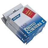 The Photo Album Company Limited | Photo Corners | Clear | 2 Packs of 250, Acid Free, Easy to Dispense | for Scrapbooking, Photograph and Picture Frame Mounting