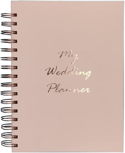 Agenda de boda Oro rosa Tapa dura Organizador nupcial sin fecha