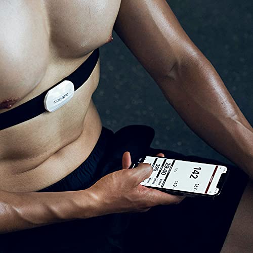 Image of COOSPO Bluetooth Heart Rate Monitor,BLE ANT+ Heart Rate Chest Strap Monitor,Dual HRM Heart Rate Sensor Compatible with Peloton,Zwift,DDP Yoga,Strava,Polar,Wahoo,Garmin Watches,GPS Bike Computers