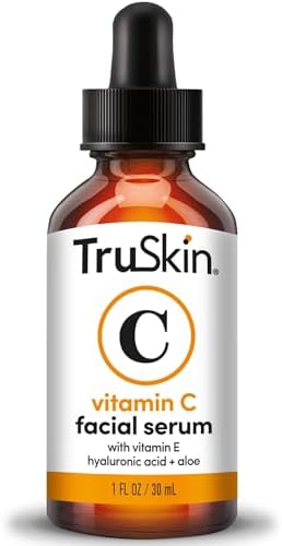 TruSkin Vitamin C Serum for Face – Anti Aging Face Serum with Hyaluronic Acid & Vitamin E – Brightening Formula for Improving Appearance of Dark Spots, Fine Lines & Wrinkles – All Skin Types, 1 fl oz