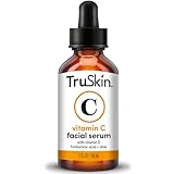 TruSkin Vitamin C Serum for Face, Topical Facial Serum with Hyaluronic Acid, Vitamin E, 1 fl oz