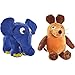 Schmidt Spiele 42189 - Die Sendung mit der Maus, Elefant Plüschtier (ca. 17 x 19 cm) & 42188 - Die Sendung mit der Maus, Plüschtier