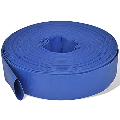 vidaXL Tuyau Plat 50 m 2 Pouces PVC Distribution de l'Eau Tuyau d'Eau Jardin