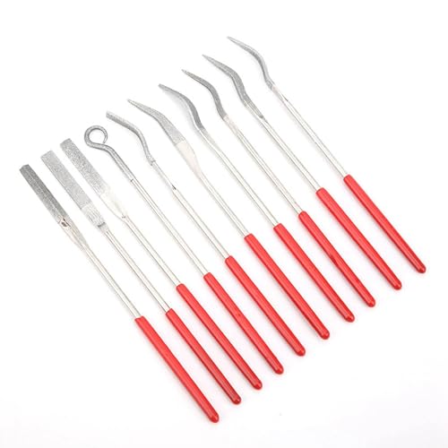 Miniatura 6 de Fafeicy Juego De Limas De Diamante Mini Riffler Profesional Para Pulir Cerámica, Vidrio, Madera Y Joyería