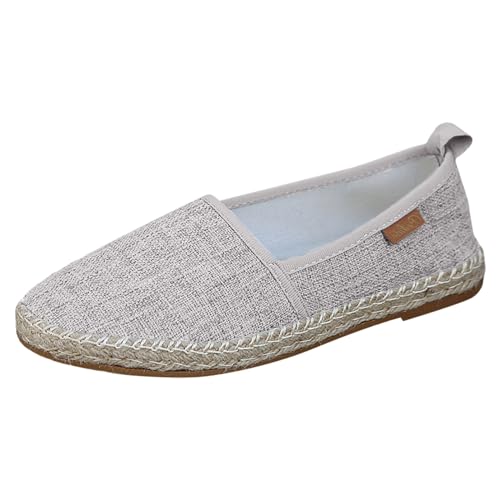 Chaussures femme confortables en maille grise pour la marche quotidienne taille 42