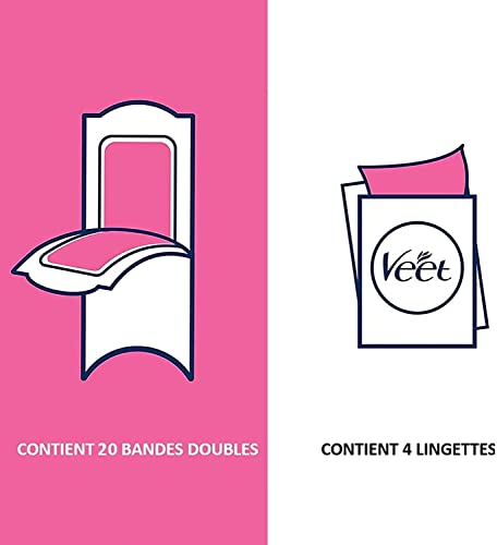 VEET EASY GEL - 40 strisce di cera fredda per