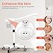 TASALON Professional Facial Steamer with Ozone, Vapor ozono Facial Steamer Professional for Clean Skin, Firm Pores, Esthetician Steamer for Home or Salon Use, Adjustable Height and Angle,White
