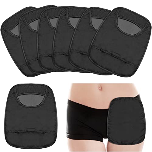 Nuenen 6 Pcs Ostomy Bag Covers Waterproof Ostomy Shower Cover Stretchy Lightweight Colostomy Bags with Opening for Ileostomy Care (Black)