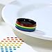 Nanafast 8mm Stainless Steel Enamel Rainbow LGBT Pride Ring for Lesbian & Gay LGBTQ Pride Wedding Engagement Band Black Size 9
