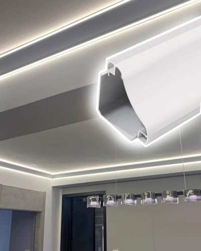 Embellecedor de techo LED con moldura de corona de alta gama para decoración moderna