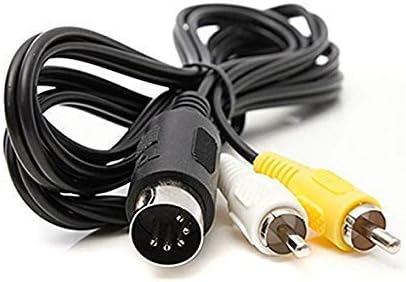 Miniatura 3 de Cable de TV compuesto de audio y video AV para Génesis 1 y 6 pies Cable AV de 9 pines para Génesis 2 y 3