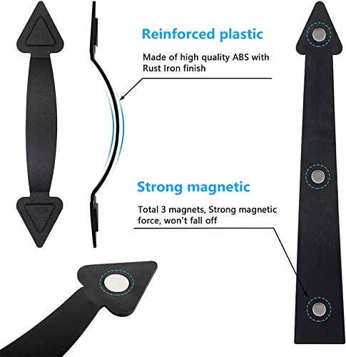 Garage Door Magnetic Hardware Faux Garage Magnets Accents Hinges Handles Decorative Carriage House Handle - Bs03 #TOP3