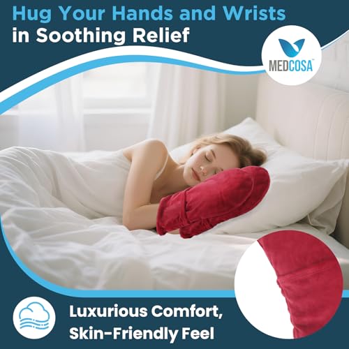 Medcosa Beheizte Wärmehandschuhe | Wärmetherapie bis in die Fingerspitzen | Langlebige wärmende Fäustlinge | Ein Handwärmer gegen Arthritisbeschwerden | Bei Raynaud-Syndrom, Karpaltunnelsyndrom