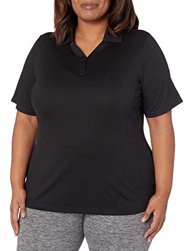 Cutter & Buck Women's Drytec Genre Short Sleeve Polo, Black, Medium