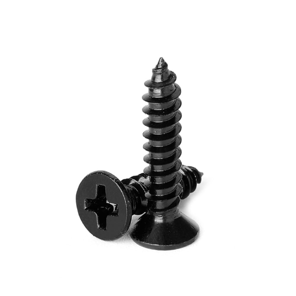 Amazon | 20本入 木ネジ 十字穴付 皿頭 M4 黒304ステンレス