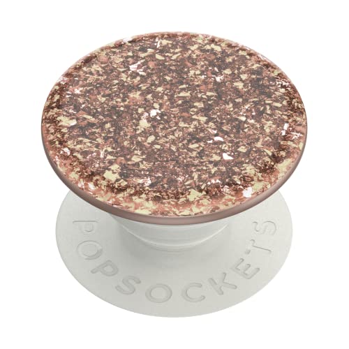 Image of PopSockets Adhesive Phone Grip, Holder, Phone Stand, Glitter - Foil Confetti Rose Gold