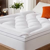 BEDLORE Surmatelas 140x200 cm Matelassé, sur-Matelas Doux et Respirant, Alèse Certifié Oeko-TEX, Mattress Topper pour Bonnet jusqu'à 30 cm avec Élasticité Tout Autour, Blanc