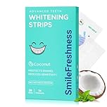 SmileFreshness Teeth Whitening Strips, 14-Day Treatments Clinically Proven for Visible & Affordable Teeth Whitening, Enamel Care Whitening, Reduced Sensitivity Formula, Coconut.