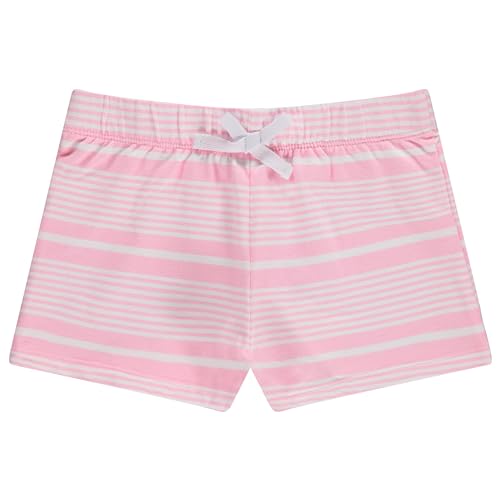 Image of BTween 4 Pack Girls Shorts, Cotton French Terry Shorts for Girls, Kids Summer Clothing
