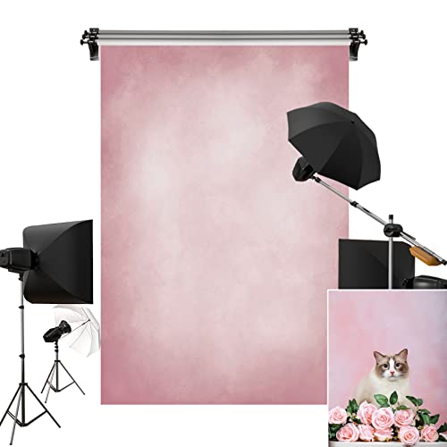 Kate 5x7ft/1.5x2.2m Pink Backdrops Abstract Sweet Girls Pink Seamless Portrait Background Photo Studio Props