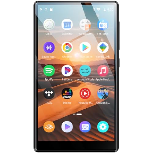 96GB MP3 Player mit Bluetooth und WiFi, Oilsky 4,7 Zoll 1080P Touchscreen Digitaler MP4-Player, Mp3-Player mit Spotify Kids, Online Musikplayer (Android 13.0)