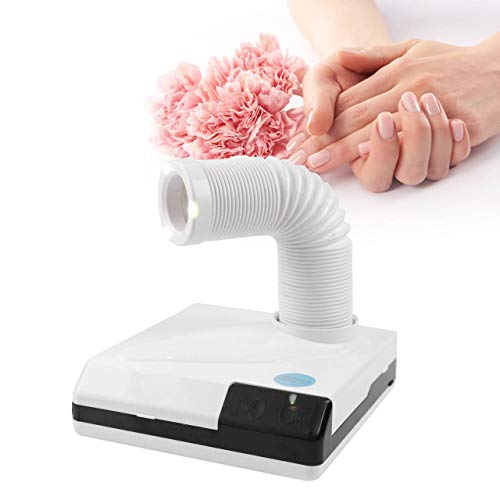 Nail Dust Collector - 60W 2-In-1 Strong Power Nail Nail Dust Collector Nail Art Equipment Professional Salon Manicure Vacuum For Nail Art Equipment Cleaner Machine (Us-White)