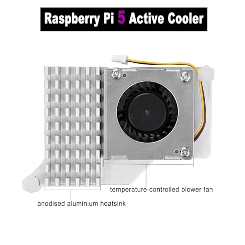 Raspberry Pi 5 ventilador de refrigeración PWM para evitar bloqueos térmicos 3