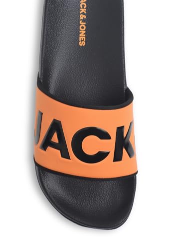 Image of JACK&JONES Men's Logo Print Pool Sliders