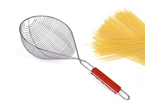 Filtex Colapasta Filo Cromato Manico Corto, Argento, Unica