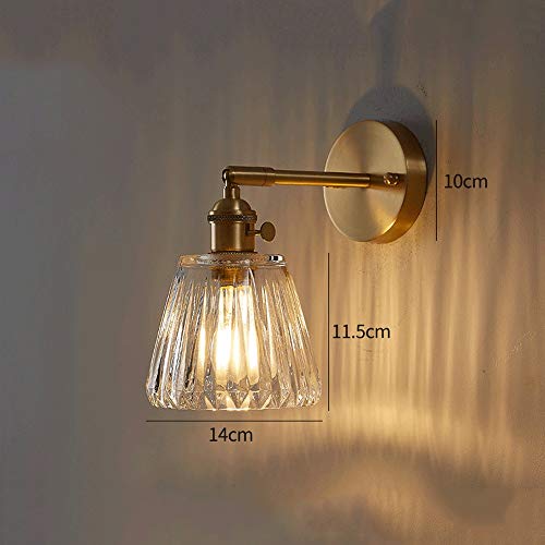 Applique murale laiton avec interrupteur pour éclairer les pièces sans plafonnier