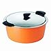 Produktbild KUHN RIKON 30704 Thermokochgeschirr HOTPAN Kochtopf mit Deckel orange 4,5 Liter, 26 cm, dampfgaren, warmhalten, induktionsgeeignet, spülmaschinengeeignet, Edelstahl