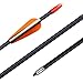 CQ TOP Archery Targeting Arrows 28inch Practice Arrows for Recurve Bow Fiberglass Training Arrows for Kids Youth and Teens (Pack of 12)