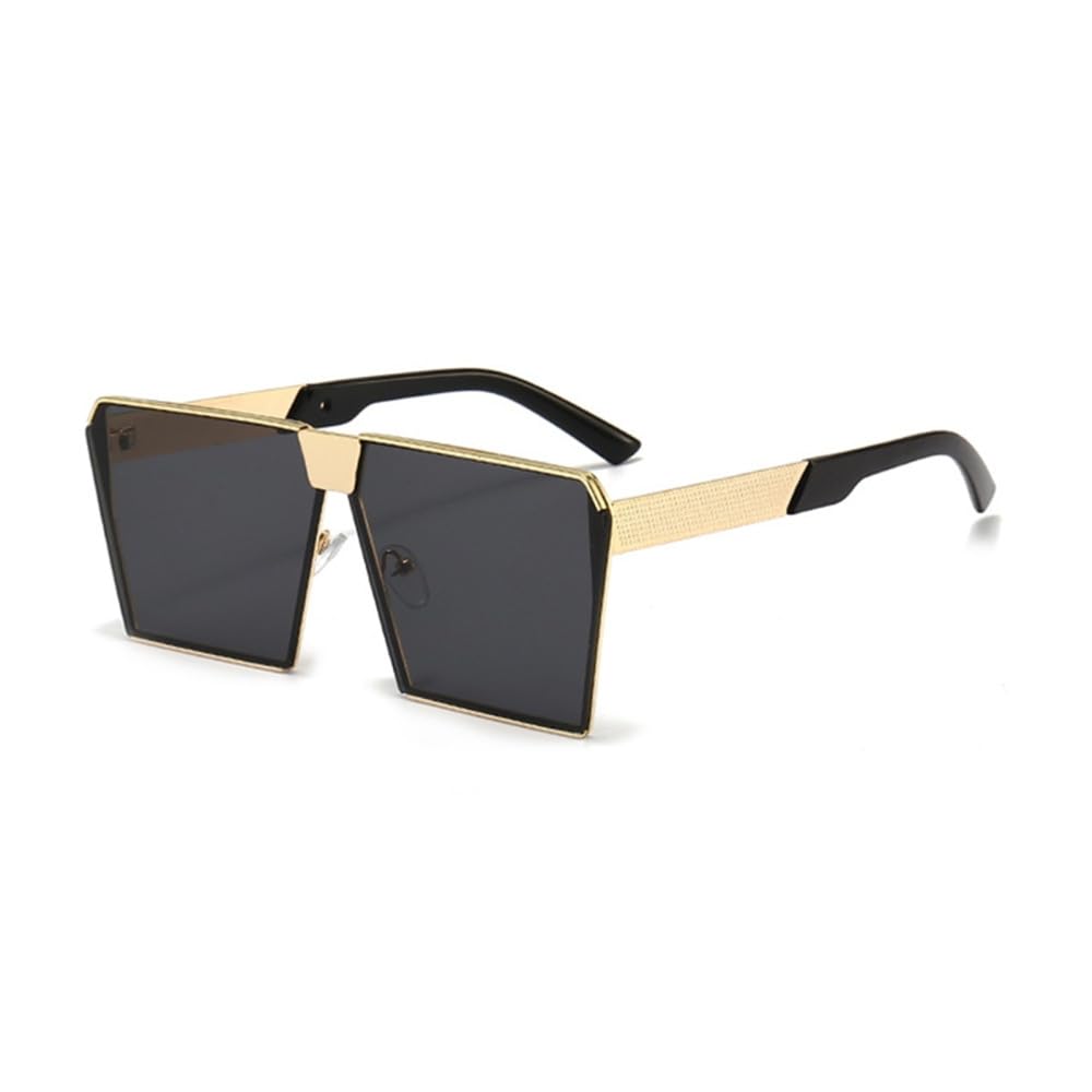 Lunettes de soleil carrées rétro surdimensionnées à mode tendance - 7