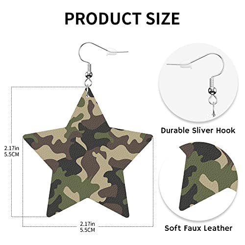 Swono Pink Donut Glaze Leather Earrings Ice Cream Top and Chocolate Decorative Colorful Sprinkles Star Faux Leather Earring Lightweight Dangle Drop Earrings for Women2