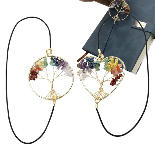 Elastic Page Clip ? 5.91 Inches Spiral Notebook,Charming Tree Design | 25g Durable Metal ? Secure Rubber Band Holder Ideal For M